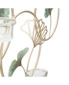 Panneau décoratif bougeoir Greenery multicolore - 80x7.5x35.5 cm