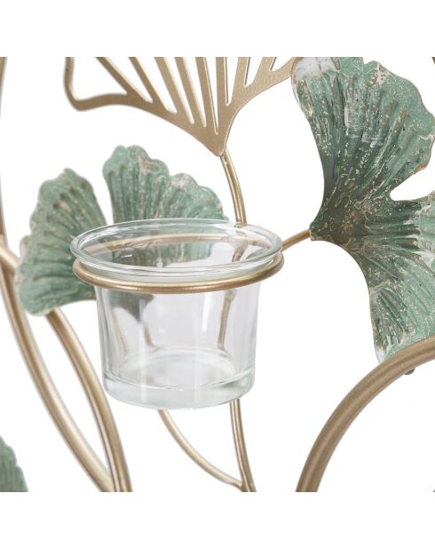 Panneau décoratif bougeoir Greenery multicolore - 80x7.5x35.5 cm