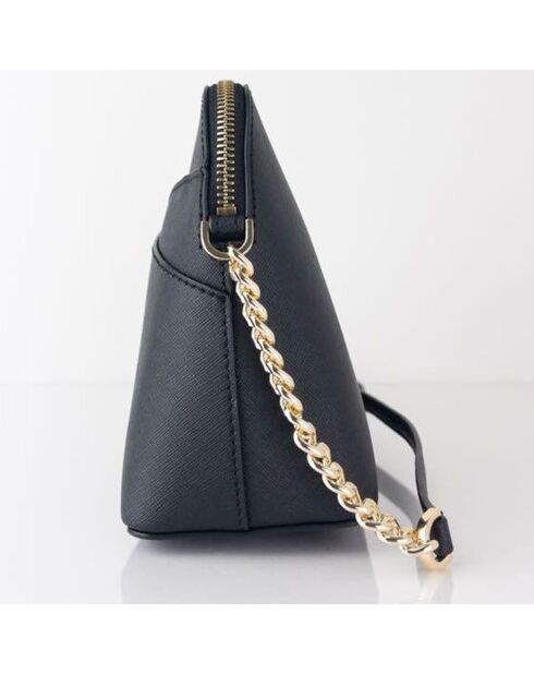 Sac bandoulière en Cuir medium Jet Set Travel  noir - 20x17.8x6.35 cm