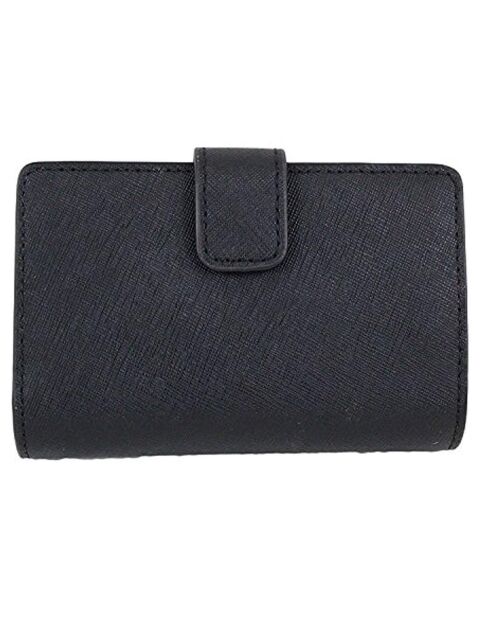 Portefeuille en Cuir medium Jet Set Travel noir - 13.5x9x3.5 cm