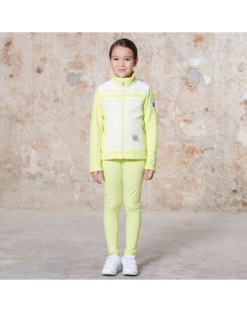 Veste en Polaire Hybrid jaune