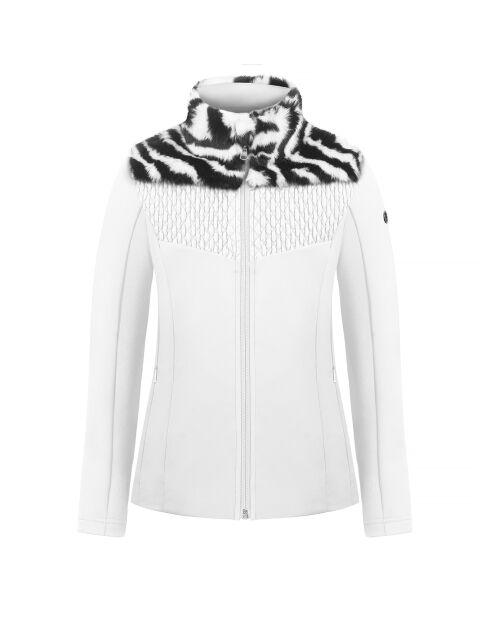 Veste en Polaire & fausse fourrure Hybrid blanche