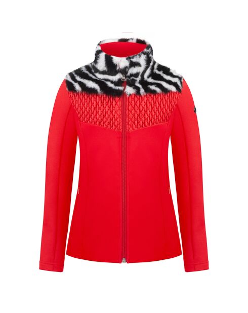 Veste en Polaire & fausse fourrure Hybrid rouge