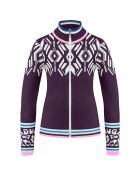 Veste en Maille Fantaisie violet