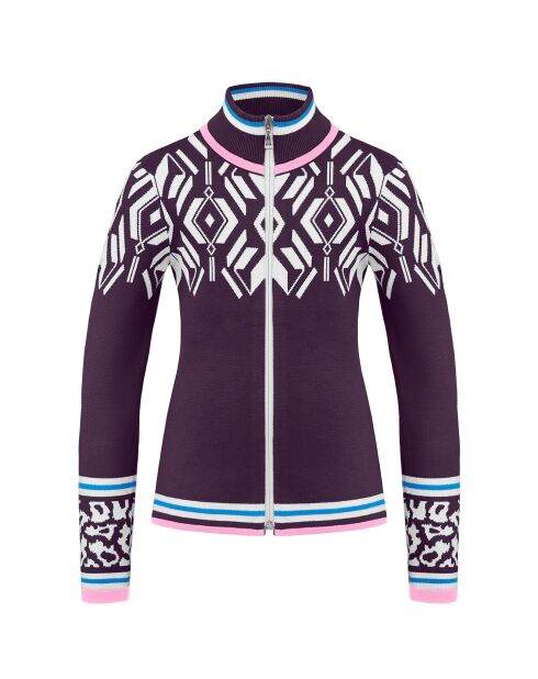 Veste en Maille Fantaisie violet