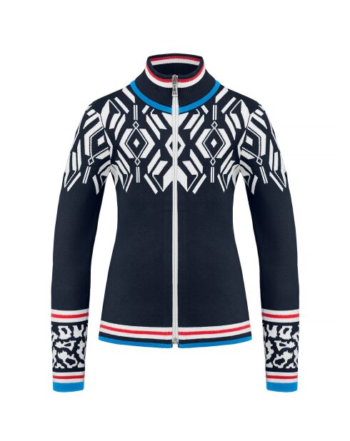 Veste en Maille Fantaisie bleue