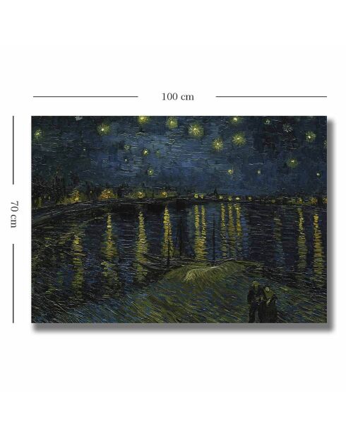 Pittura decorativa Riproduzione Vincent Van Gogh multicolore - 70x100 cm