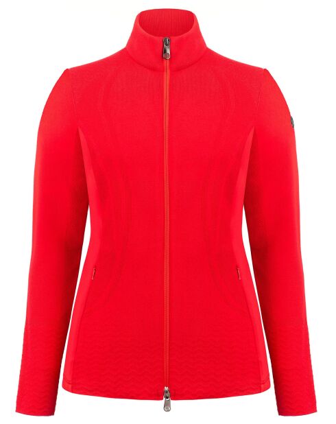 Veste en maille Hybrid rouge