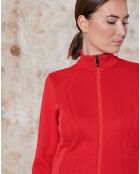 Veste en maille Hybrid rouge