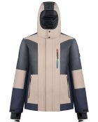 Veste de ski Softshell noir/marron clair