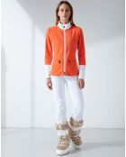 Veste en Micro Polaire orange