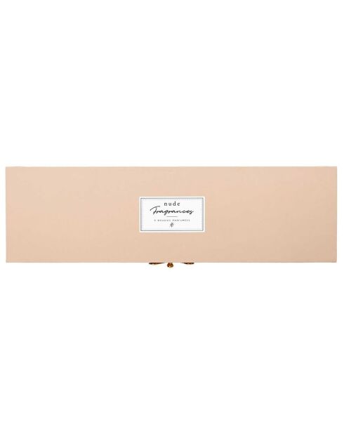 Coffret 5 bougies parfumées Rose magnolia camélia - 1 mèche 31h