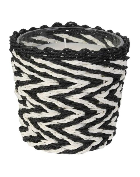 Candela profumata all'ambra modello casuale - 3 stoppini 25h