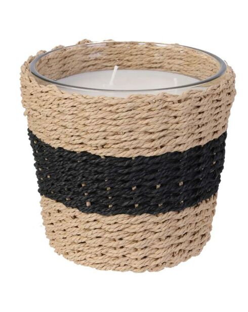 Candela profumata all'ambra modello casuale - 3 stoppini 25h