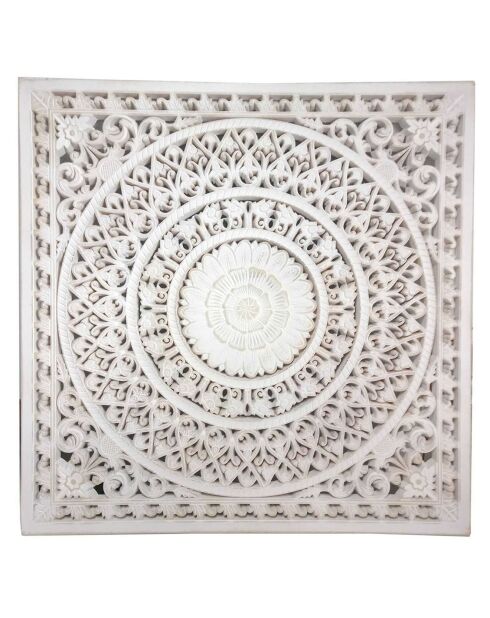 Décoration murale Moulure blanche - D.80 cm