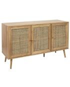 Buffet 3 portes Bali marron - 115x70x39 cm