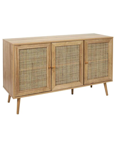 Buffet 3 portes Bali marron - 115x70x39 cm