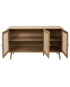 Buffet 3 portes Bali marron - 115x70x39 cm