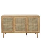 Buffet 3 portes Bali marron - 115x70x39 cm