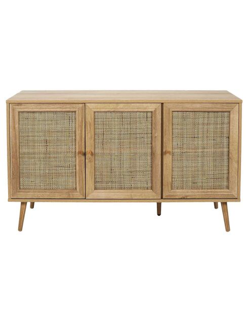 Buffet 3 portes Bali marron - 115x70x39 cm