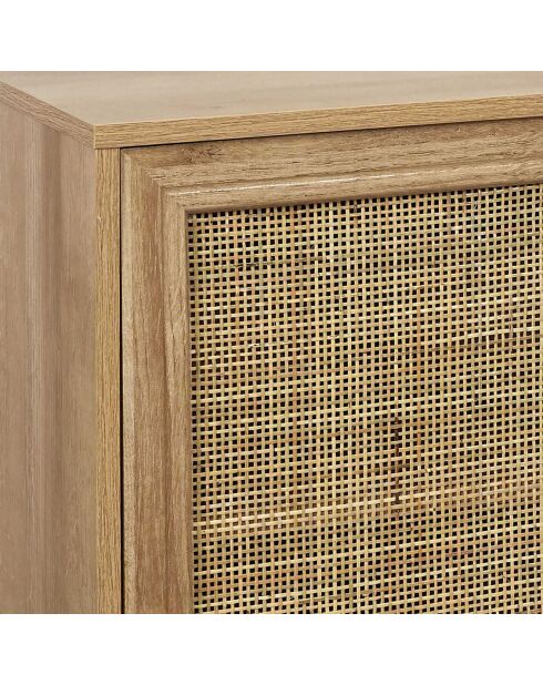Buffet 3 portes Bali marron - 115x70x39 cm