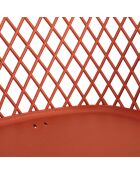 Fauteuil d'extérieur Malaga orange - 54.1x80x62.2 cm