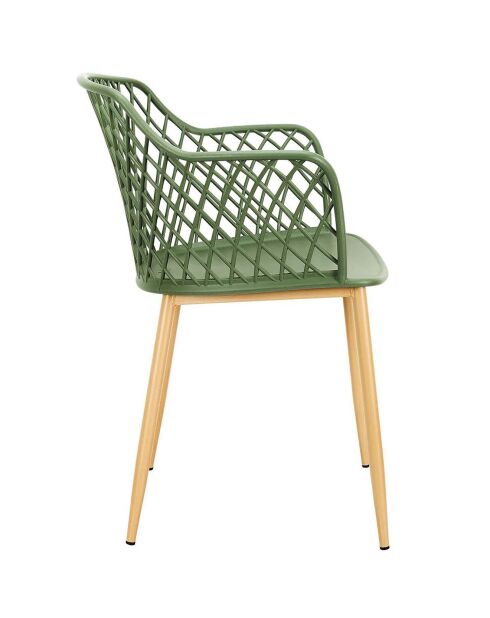 Fauteuil d'extérieur Malaga vert - 54.1x80x62.2 cm