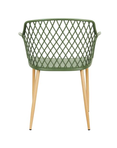 Fauteuil d'extérieur Malaga vert - 54.1x80x62.2 cm