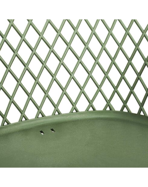 Fauteuil d'extérieur Malaga vert - 54.1x80x62.2 cm