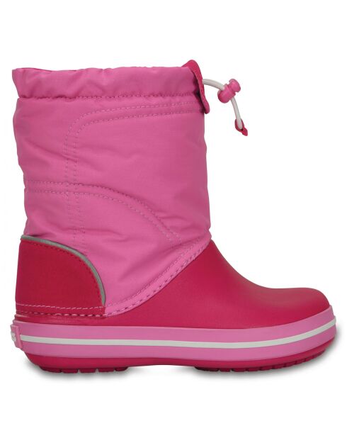 Stivali Crocband Lodge Pear rosso/rosa