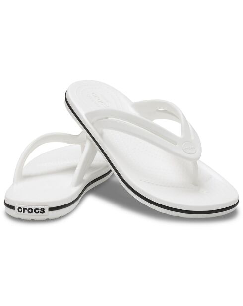 Tongs Crocband blanches