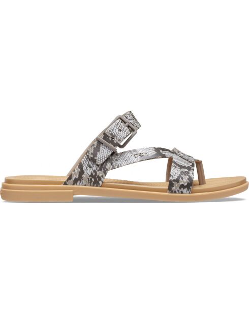 Mules Tulum Toe Post marron