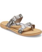 Mules Tulum Toe Post marron