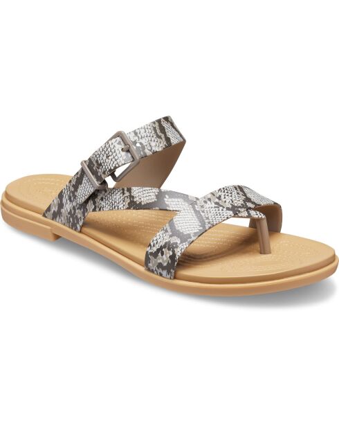 Mules Tulum Toe Post marron