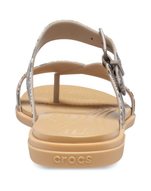 Mules Tulum Toe Post marron