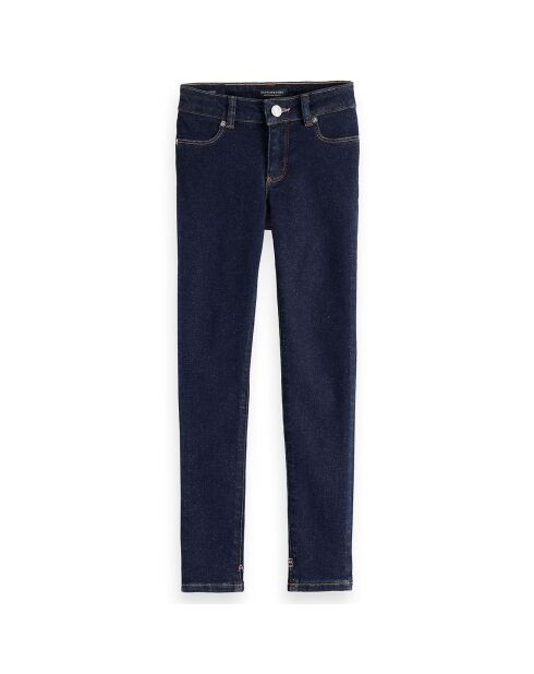 Jean ajusté Milou en Toile de coton bleu foncé