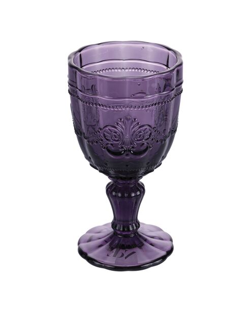 4 paarse Syrah-wijnglazen - 26,5 cl