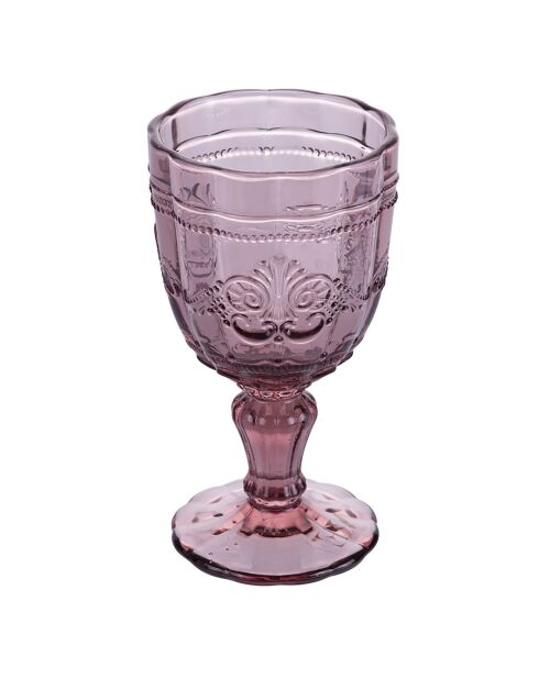 4 paarse Syrah-wijnglazen - 26,5 cl