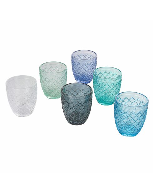 4 Wassergläser Castle Blue - 27,5 cl