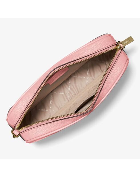 Sac bandoulière en Cuir Fulton  rose poudré - 25x17x5 cm