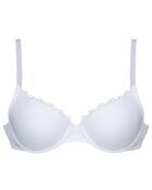 Soutien-gorge moulé rembourré push-up Célia en dentelle blanc