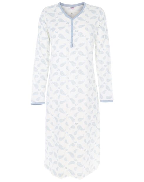 Chemise de Nuit en coton Olivia grise