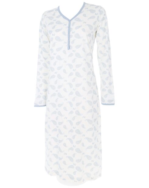 Chemise de Nuit en coton Olivia grise