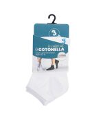 3 paia di calzini bianchi unisex