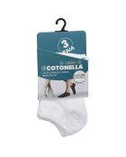3 Paar weiße Unisex-Sneakersocken