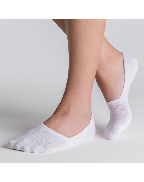 3 Paar weiße Unisex-Socken ohne Auftauchen