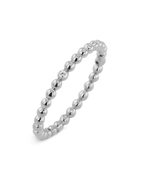 Ring aus Rhodiumsilber und Zirkonium