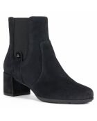 Chelsea Boots en Velours de Cuir Annya noires - Talon 5.5 cm