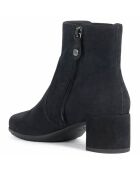 Chelsea Boots en Velours de Cuir Annya noires - Talon 5.5 cm