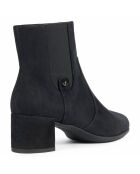 Chelsea Boots en Velours de Cuir Annya noires - Talon 5.5 cm